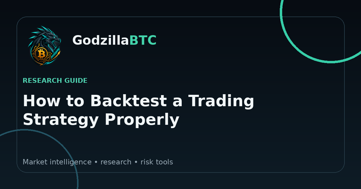 How to Backtest a Trading Strategy Properly social cover